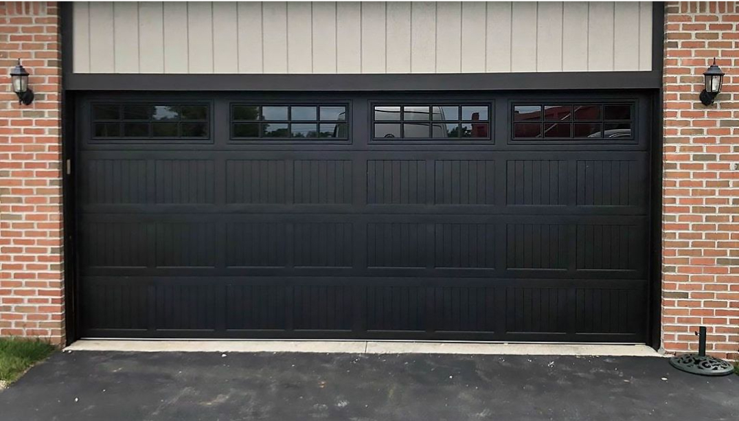 Black stamped carriage house