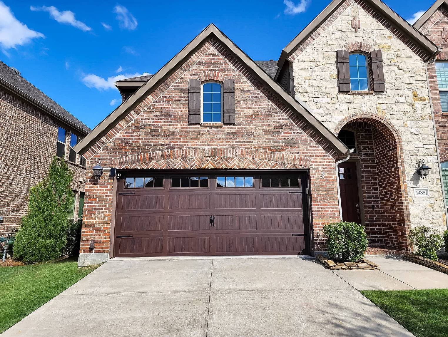 Bricked house
